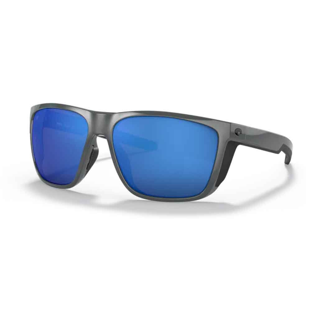 Costa Ferg XL Shiny Gray Polarized Sunglasses for Men & Women - UV Protection, Anti-Glare Fishing & Outdoor Sports Shades