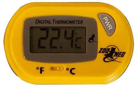Zoo Med Digital Terrarium Thermometer - Accurate Reptile Tank Temperature Monitor (4-Pack) | Ideal for Reptile Habitats, Terrariums & Pet Enclosures