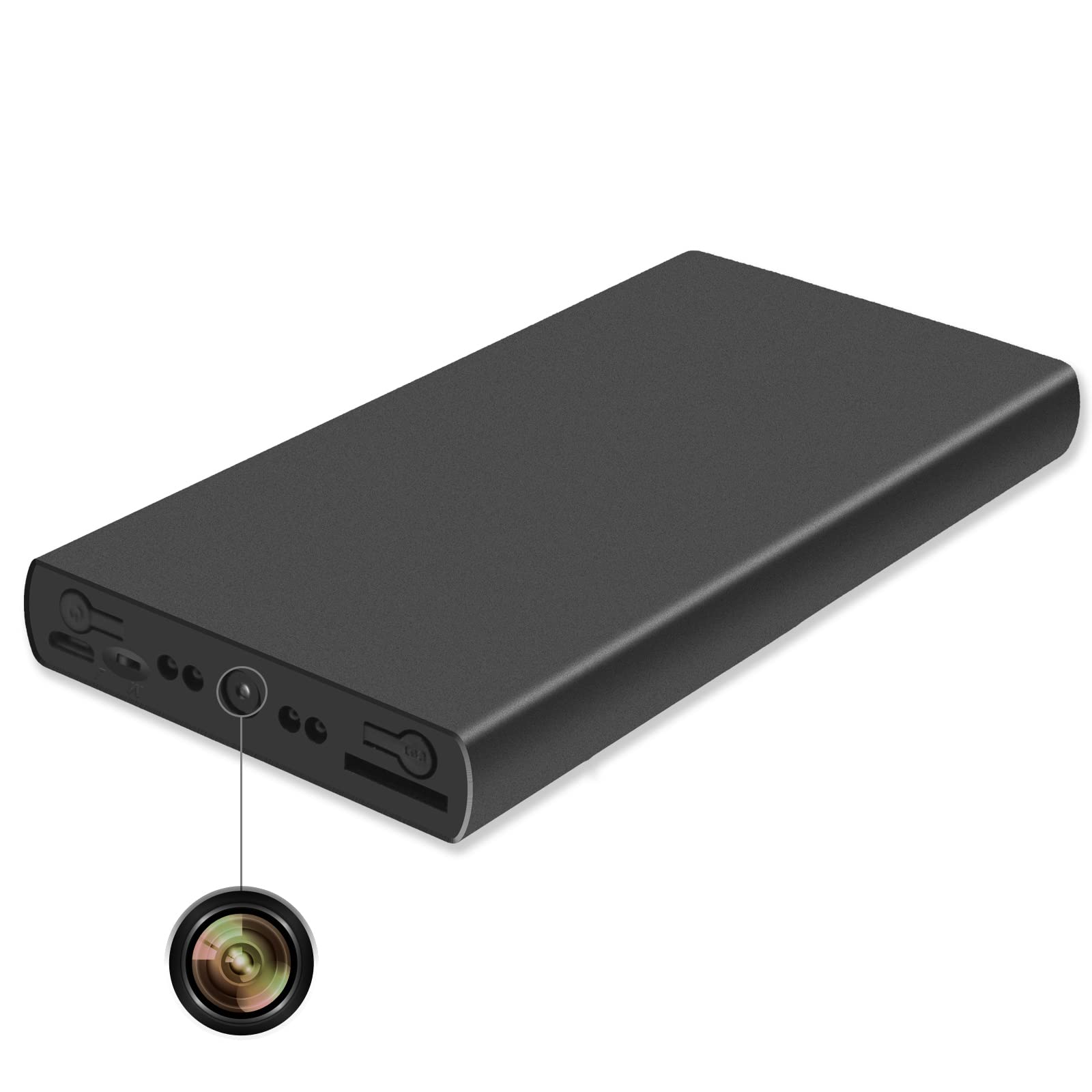 Spy Camera Power Bank - 1080P Hidden Camera with 10000mAh Portable Charger, Mini Wireless Nanny Cam for Home Security, Motion Detection & Night Vision Video Recording (No WiFi) | Ideal for Office Monitoring, Baby Care & Travel Safety