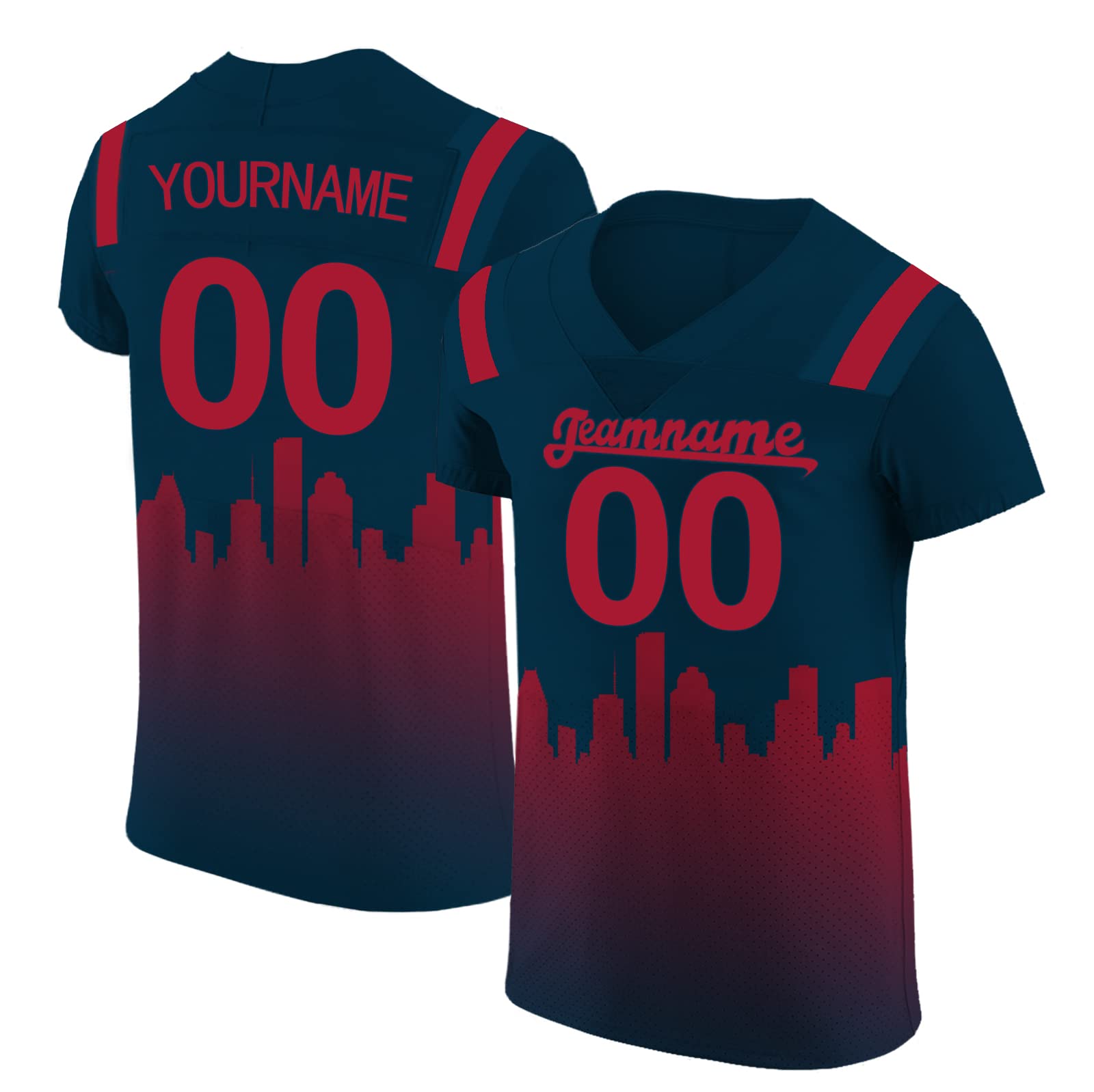 Custom Stitched Personalized Football Jerseys with Name & Number - Fan Gear for Men, Women & Kids - Perfect for Game Day, Gifts & Team Support
