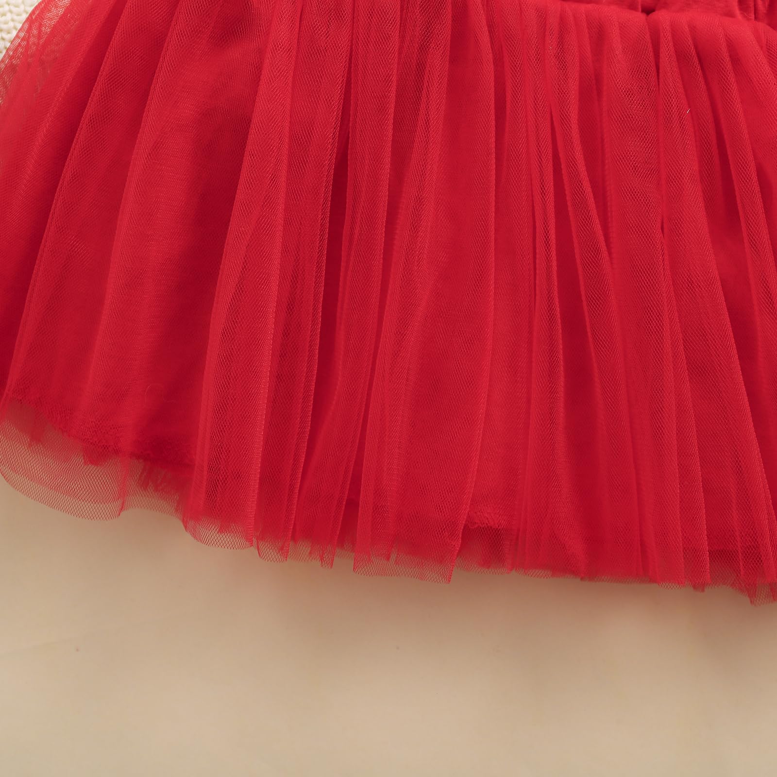 Baby Girls Christmas Outfits - Merry Candy Cane Print Knit Sweater & Tulle Skirt Set | Festive Holiday Winter Clothes for Parties & Family Photos