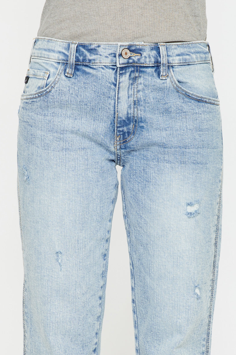 Leonel Mid Rise Boyfriend Jeans for Women - Comfortable Stretch Denim Pants with Classic Fit | Perfect for Casual Wear, Weekend Outfits & Everyday Style