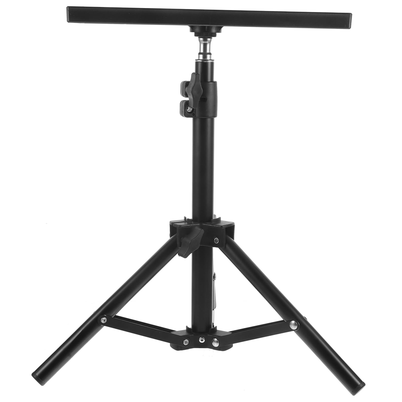 Adjustable Projector Stand Tripod with Shelf - Heavy Duty Studio Projector Mount Holder for DJ Rack, Laptop & Screen - Perfect for Home Theater, Office Presentations & Outdoor Movie Nights