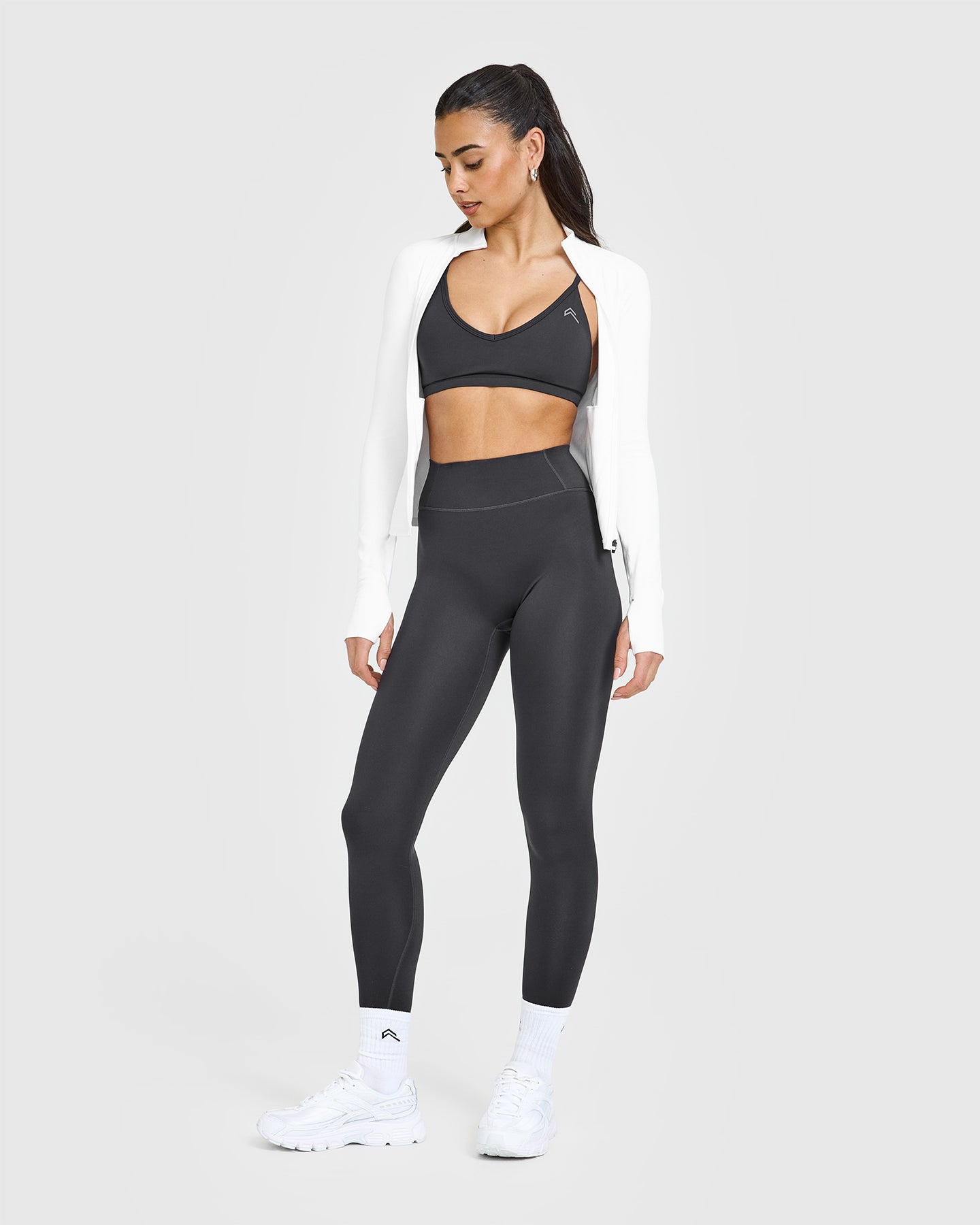 Timeless Strappy Bralette for Women - Comfortable Wireless Bra in Coal Black | Perfect for Yoga, Lounge & Everyday Wear