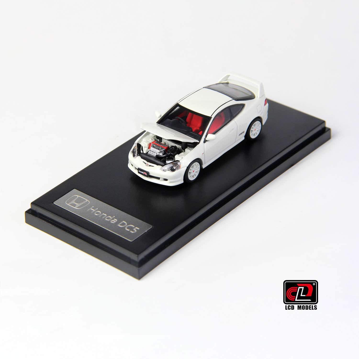 1:64 Scale LCD Models Honda Integra Type R DC5 Diecast Car - White Collectible Toy for Car Enthusiasts & Model Display