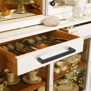 Probrico 200 Pack 4 Inch Square Cabinet Handles - Flat Black Kitchen & Drawer Pulls - Durable Cabinet Hardware for Closet, Wardrobe, Bedroom & Bathroom - Perfect for Home Renovation & Furniture Upgrade