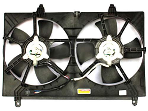 Radiator and Condenser Cooling Fan Assembly for 2003-2008 Infiniti FX35 - High Performance Cooling System Replacement Part - Perfect for Engine Overheating Prevention & AC System Maintenance