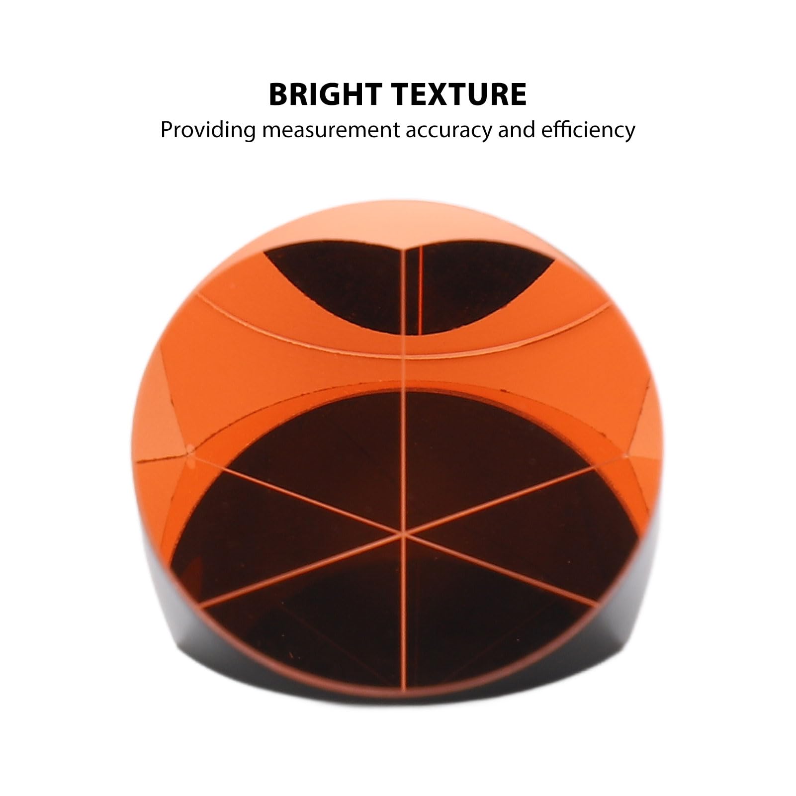 25.4mm Clear Trihedral Retroreflector - High Precision Corner Cube Prism with Bright Texture & Fine Coating | Optical Glass for Laser Alignment, Surveying Equipment & Industrial Measurement Applications