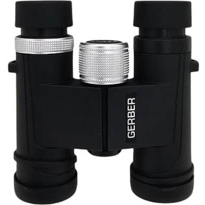 Gerber Explorer Series 2 HD Silver 10x25 Binoculars - Compact & Lightweight for Hiking, Bird Watching, Travel & Outdoor Adventures