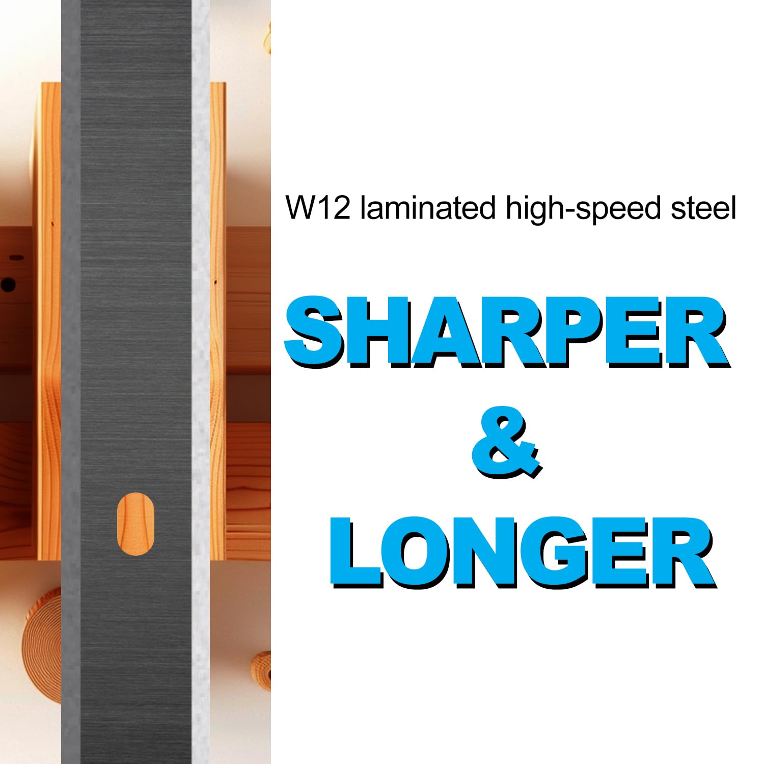 13-3/8 Inch HSS Planer Knives Replacement Blades for Ridgid Planer R4330 R4331 TP1300LS - AC20502 6PCS Set - Perfect for Woodworking Projects & Professional Use