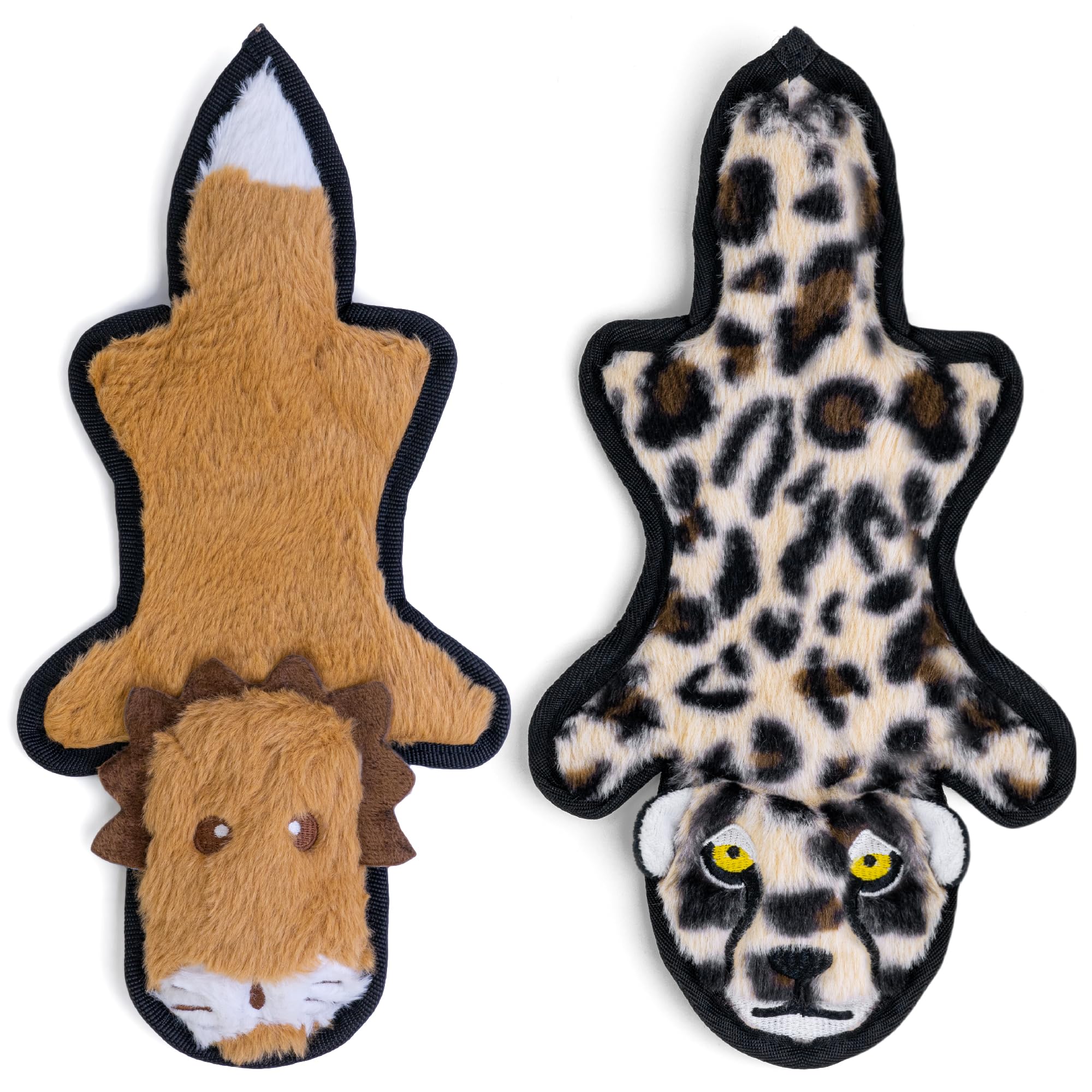 SHARLOVY No Stuffing Dog Toys - Crinkle Squeaky Chew Toys for Aggressive Chewers, Durable Plush Puppy Toys for Teething with 6 Tough Layers - Small, Medium & Large Breed Dogs - Perfect for Playtime, Training & Anxiety Relief