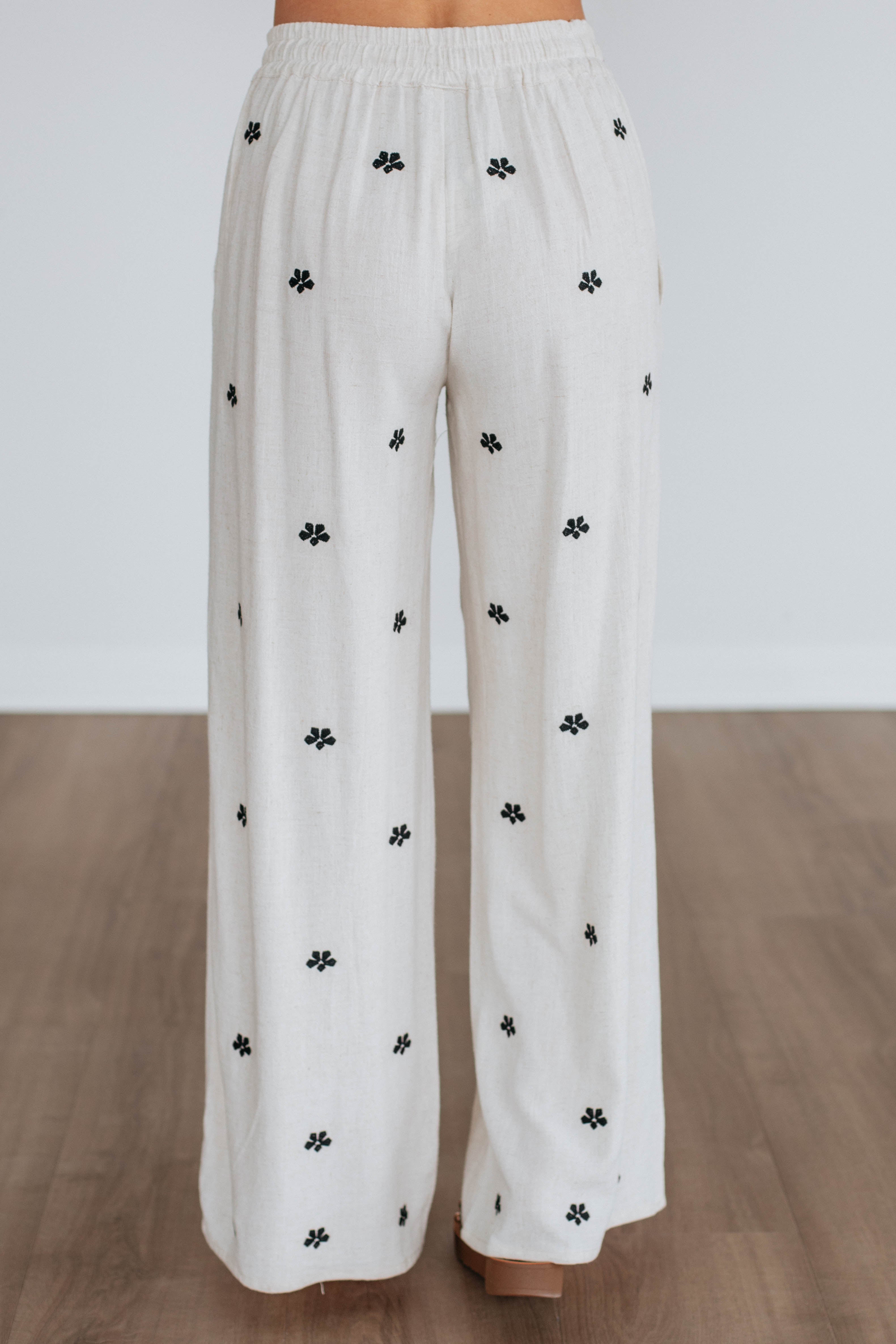 Brinley Linen Pants for Women - Breathable Summer Wide Leg Trousers - Perfect for Beach, Vacation & Casual Wear