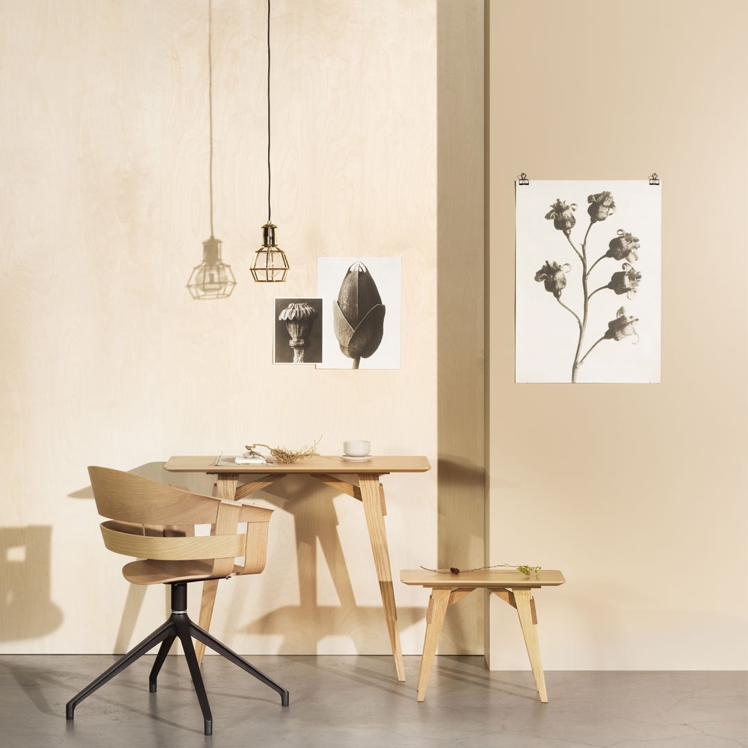 Modern Mack Chuck Arco Mini Side Table - Scandinavian Design by House Stockholm - Perfect for Living Room, Bedroom, or Office Decor