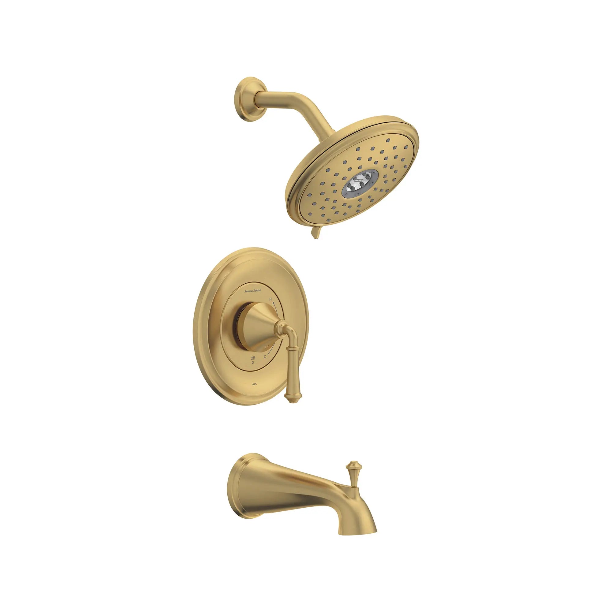 Delancey® 1.8 GPM Water Saving Shower Trim Kit - 4 Function Showerhead & Lever Handle for Bath & Shower - Perfect for Bathroom Renovation & Water Conservation