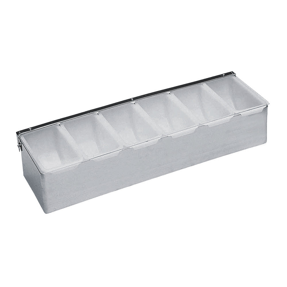 6-Compartment Condiment Dispenser & Bar Caddy Organizer - Perfect for Restaurants, BBQs, and Home Kitchen Organization