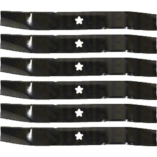 (6 Pack) Premium Medium Lift Replacement XHT Lawn Mower Blades - Fits Arnold 490-110-0037 | 19.3125