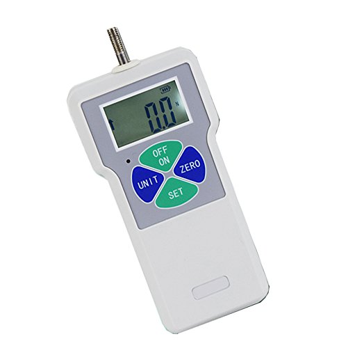 Digital Force Gauge Tester - Handheld Push Pull Meter with Built-in Sensor (Max 100N/10kg/22Lbs) - 3-Unit Display (N, kg, Lbs) - Perfect for Material Testing, Quality Control & Industrial Applications
