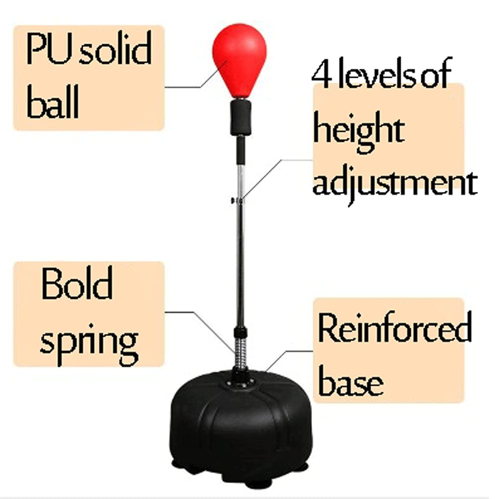 Kids Free Standing Punching Bag - Boxing Training Equipment for Reflexes, Hand-Eye Coordination & Footwork | Freestanding Punch Bag for Beginners & Children | Perfect for Home Gym, Playroom & Martial Arts Practice (135-15)
