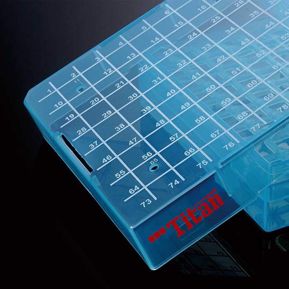 5-Pack Polypropylene Cryogenic Vials Storage Box with Lid - 81 Position Freezer Organizer for Lab Samples | Perfect for Laboratory, Biobanking & Medical Sample Storage