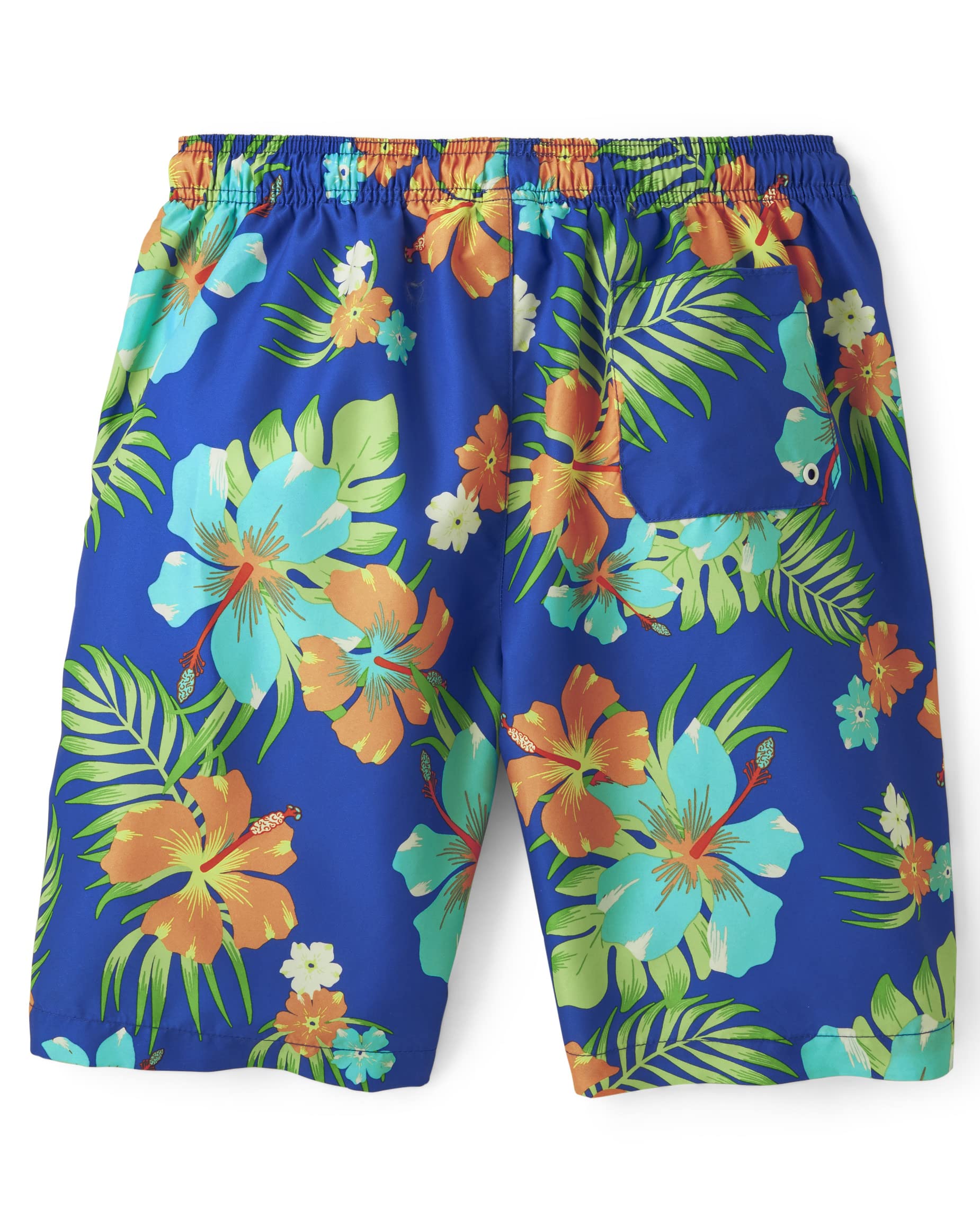 The Children's Place Boys' Swim Trunks - Quick Dry, UPF 50+ Sun Protection, Comfortable Elastic Waistband - Perfect for Beach, Pool, and Summer Water Activities