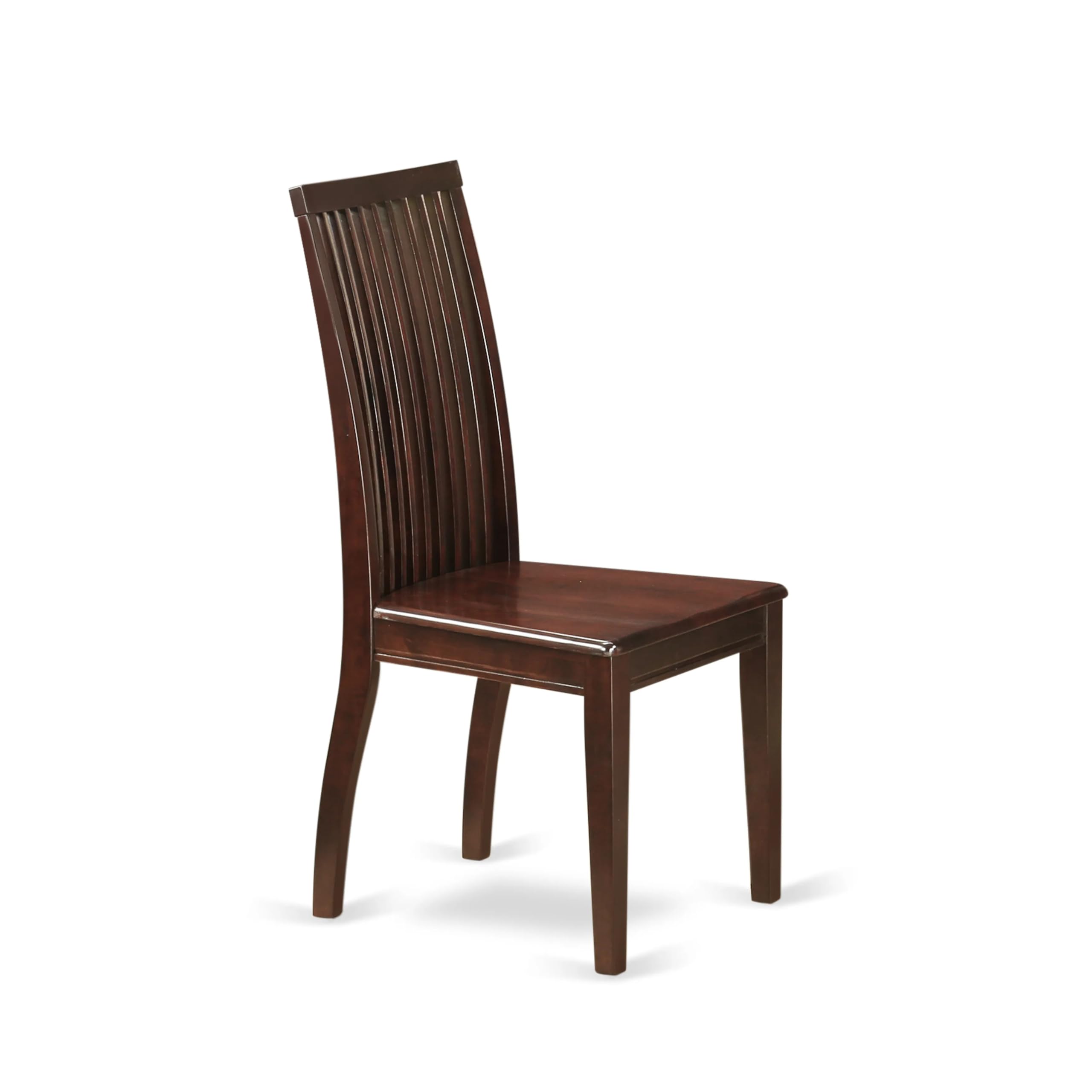 East West Furniture AMIP3-MAH-W 3-Piece Round Dining Table Set with Pedestal Base & 2 Chairs - 36x36 Inch Mahogany - Perfect for Small Kitchens, Apartments & Breakfast Nooks