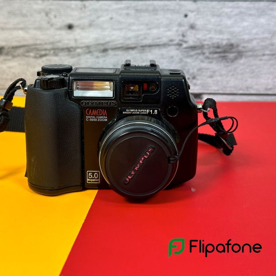 Olympus Camedia C 5050 Zoom 5MP Digital Camera with f/1.8-2.6 Lens - High Resolution Photography for Travel, Events & Everyday Use