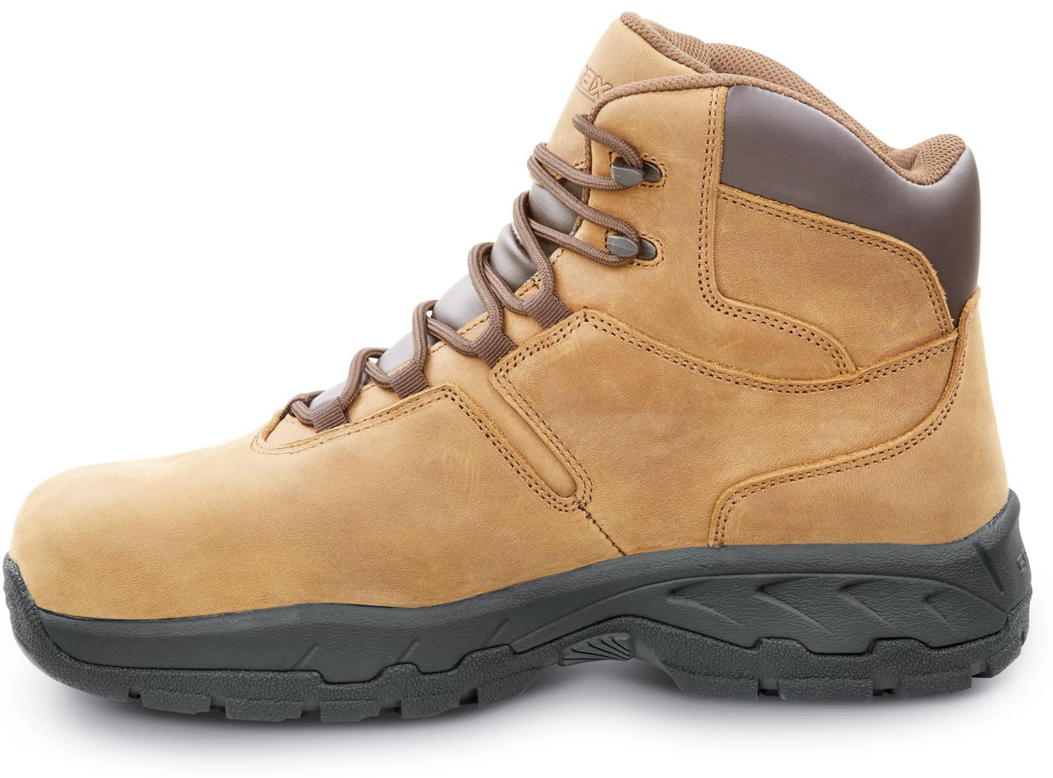 SR Max Estes Men's Brown Composite Toe Waterproof Work Boots - Heavy Duty Safety Shoes for Construction, Warehouse & Outdoor Work