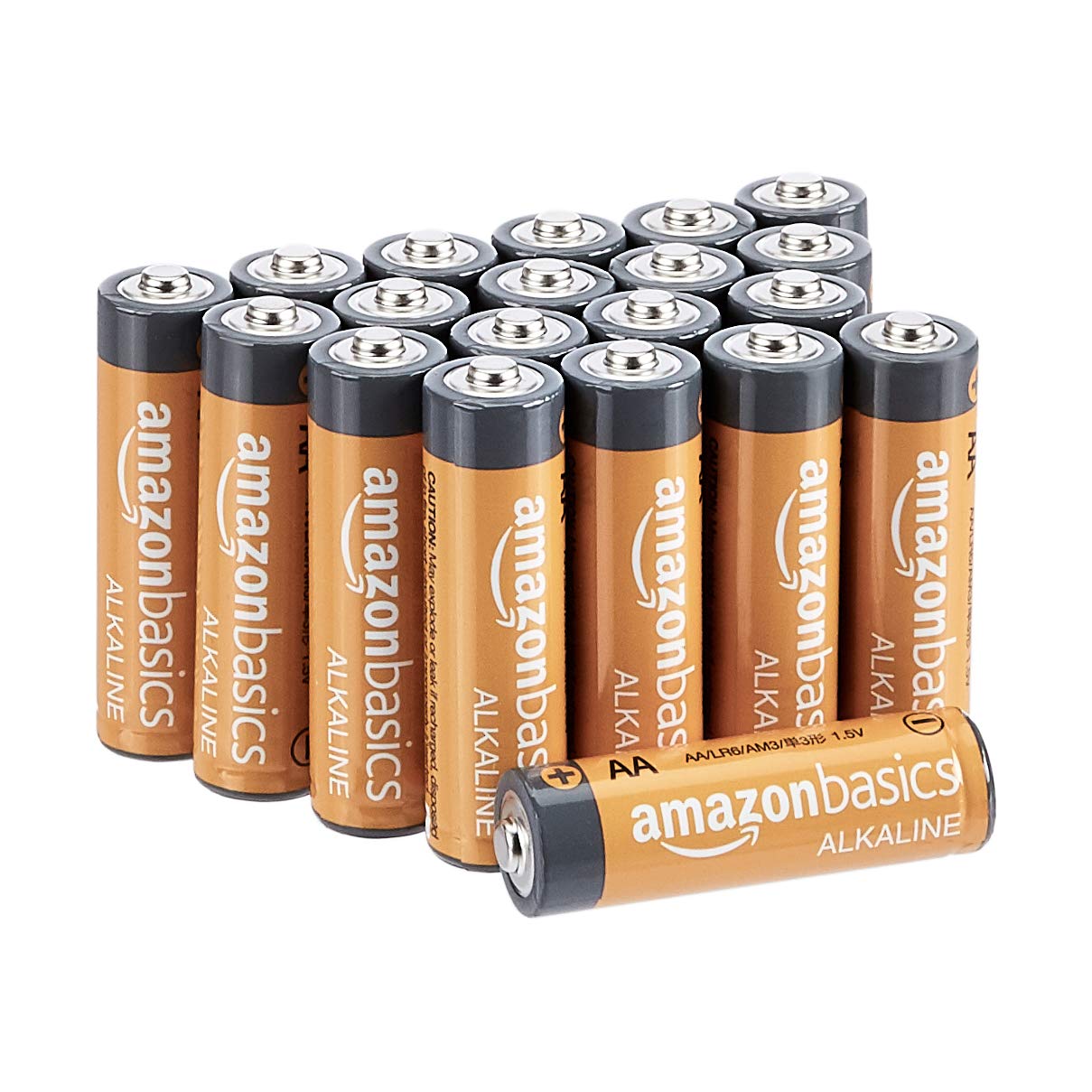 Amazon Basics 20-Pack AA High-Performance Alkaline Batteries & 12-Pack C Cell Alkaline Batteries - 10-Year & 5-Year Shelf Life, Easy-Open Value Pack for Toys, Flashlights, Remote Controls, and Electronics
