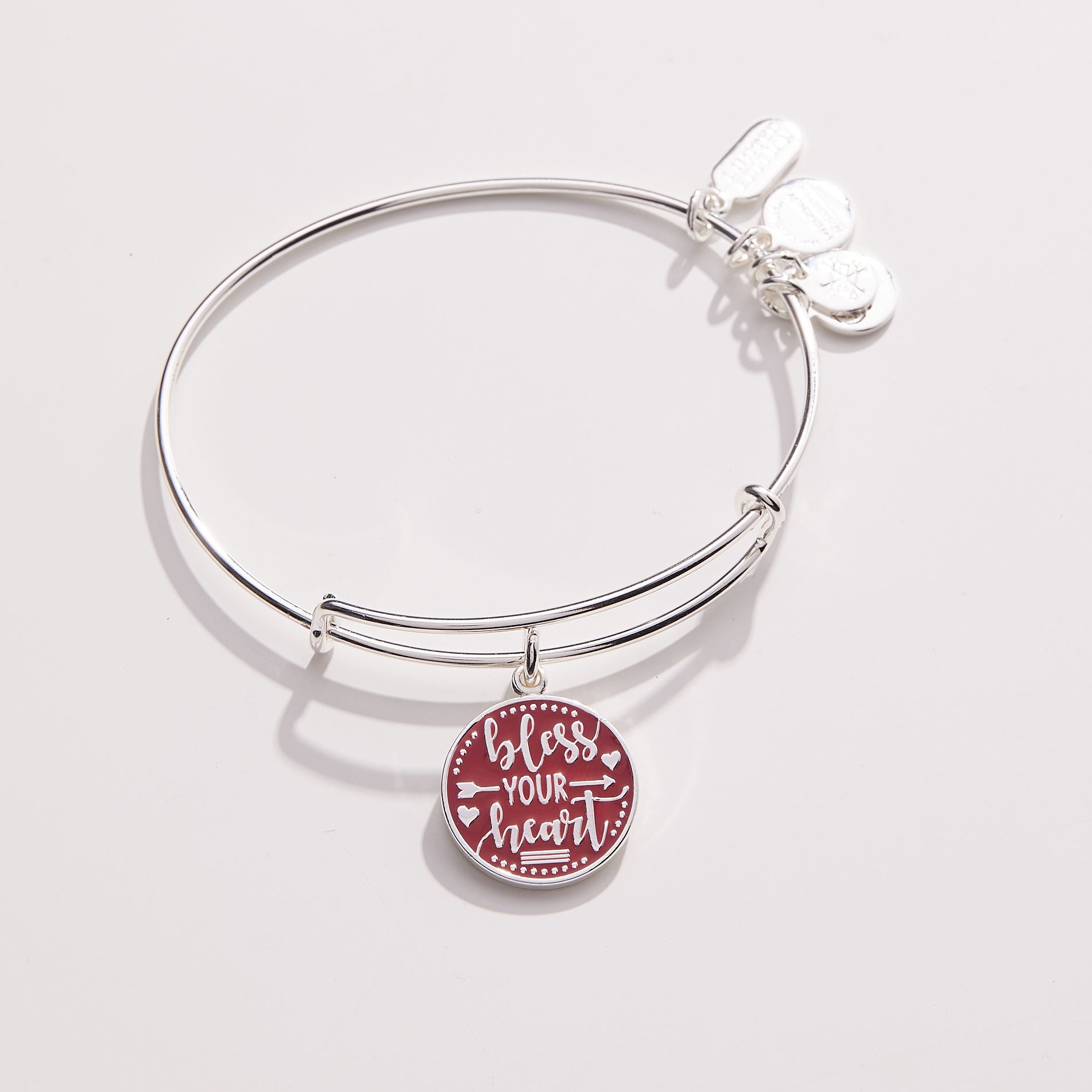 Bless Your Heart Charm Bangle - Elegant Adjustable Bracelet for Women - Perfect Gift for Mom, Sister & Best Friend - Wear to Church, Weddings & Special Occasions