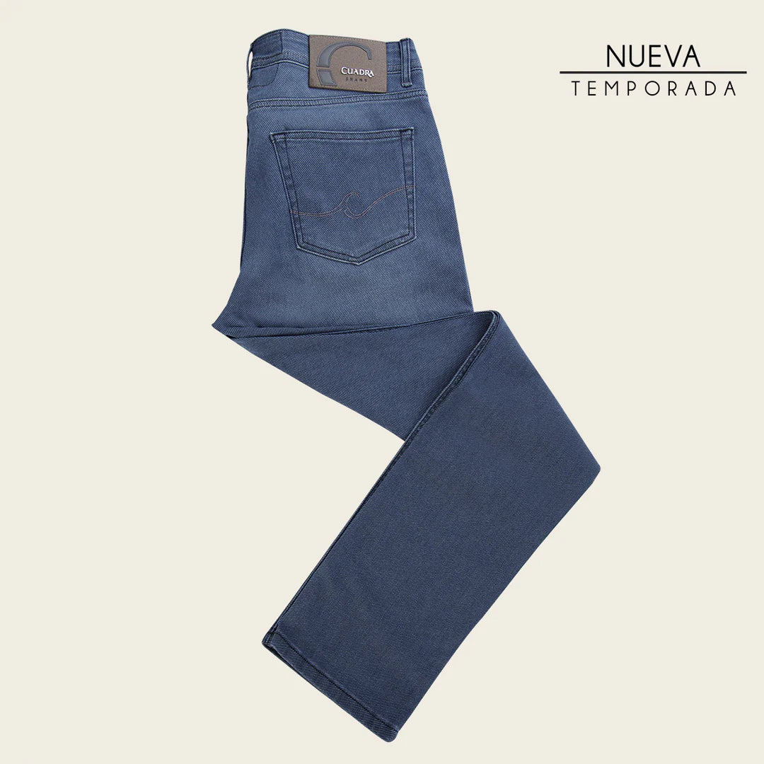 JN30034 Cuadra Indigo Ultimate Comfort Stretch Denim Jeans for Men - Relaxed Fit, Premium Quality, Trendy Casual & Work Wear