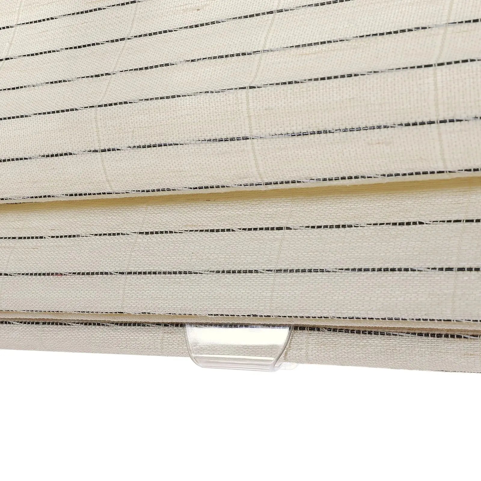 Natural Ramie Bamboo Woven Window Shade - Beige White Color for Living Room, Bedroom & Office Privacy