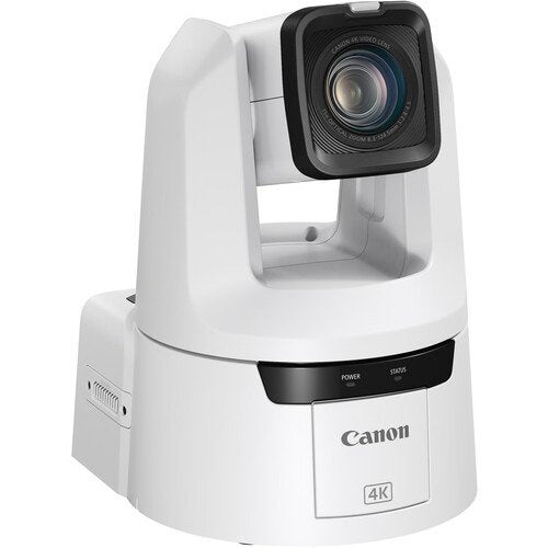 Canon CR N500 Professional 4K NDI PTZ Camera with 15x Optical Zoom - Titanium White | Ideal for Live Streaming, Video Conferencing & Broadcast Studios