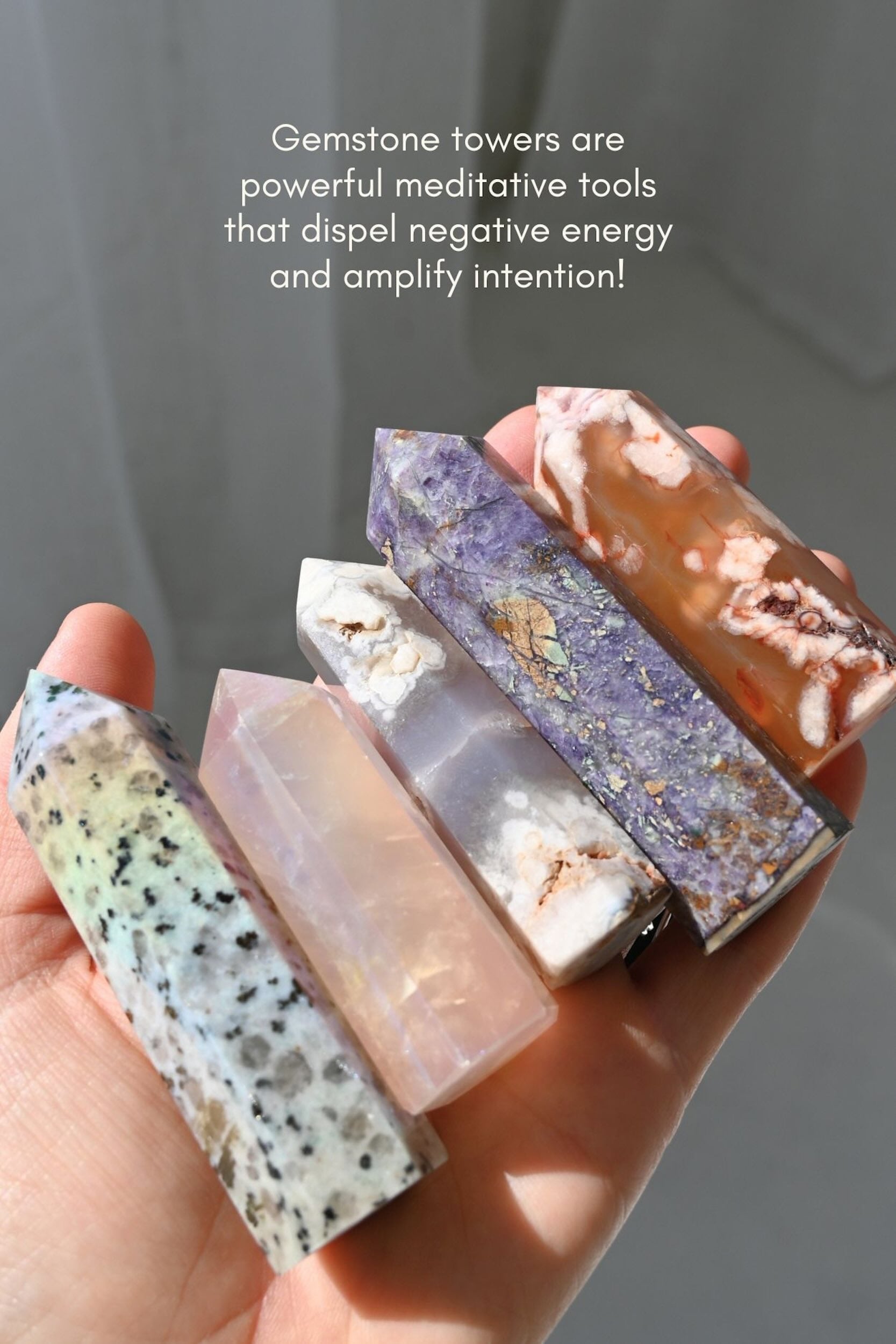 Natural Fluorite Crystal Tower for Energy Healing, Chakra Balancing & Meditation - Perfect for Home, Office & Spiritual Practices