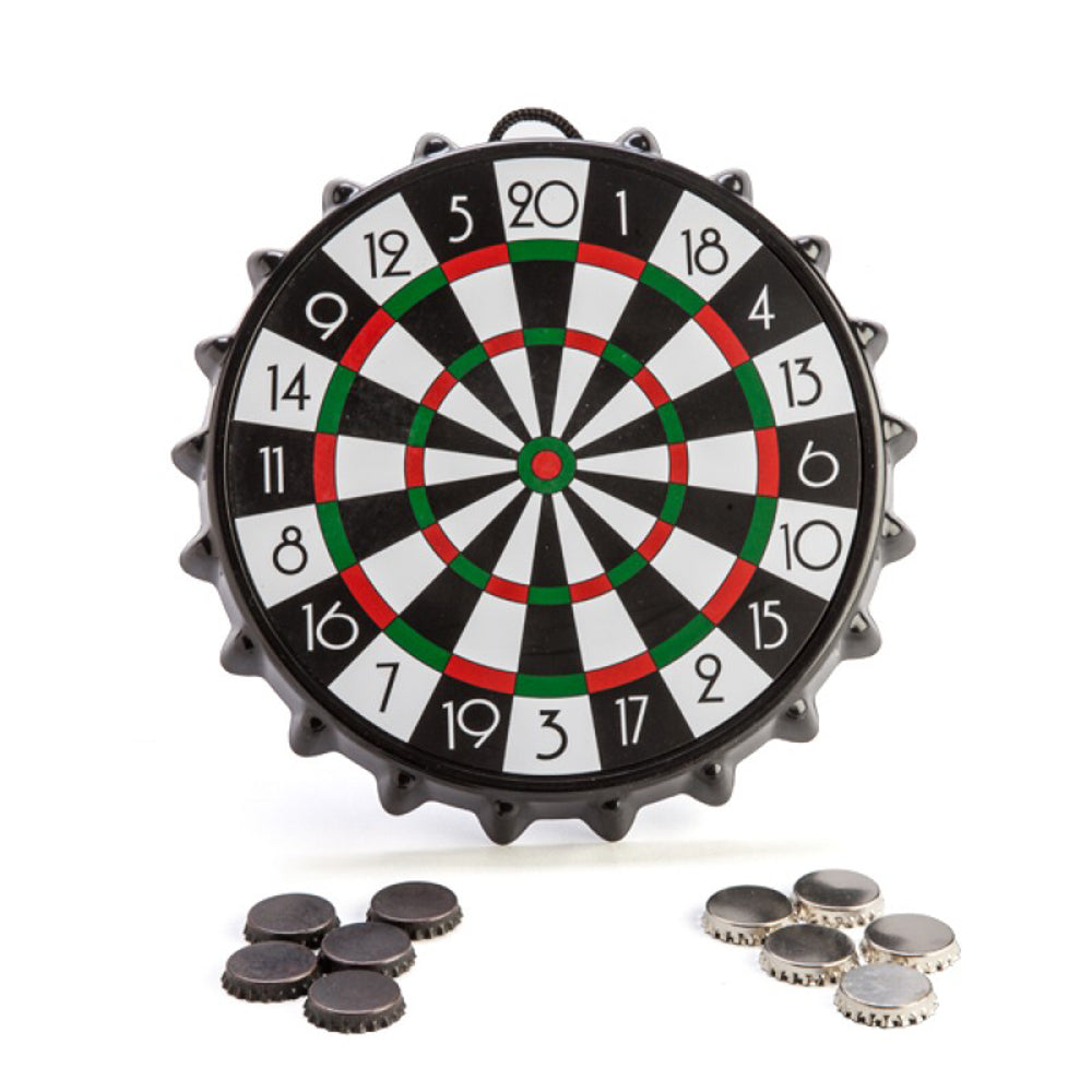 Magnetic Darts Game with Bottle Caps - Fun Indoor/Outdoor Party Game for Adults & Kids - Perfect for Backyard, Bar, and Family Gatherings
