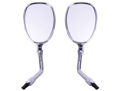 2 Pack Universal Motorcycle Rear View Mirrors - Left & Right Side Mirrors Fit for Yamaha XVS950, DRAGSTAR 250/400, XVS1900, FZ8N, XJ6, TDM900 - Durable & Adjustable for Safe Riding & Highway Cruising