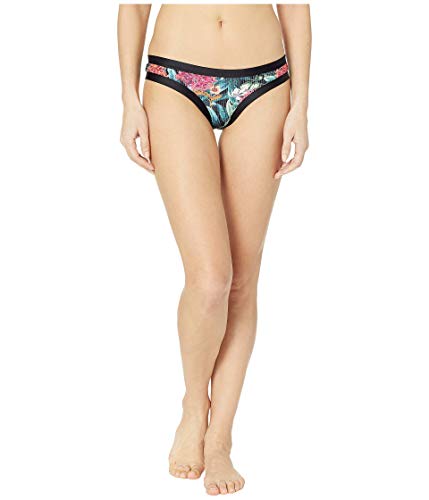 Cleo Black Floral Rib