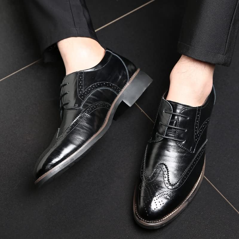 Men's Classic Lace-Up Oxford Dress Shoes | Wingtip Business & Wedding Shoes for Formal Occasions, Parties & Professional Events