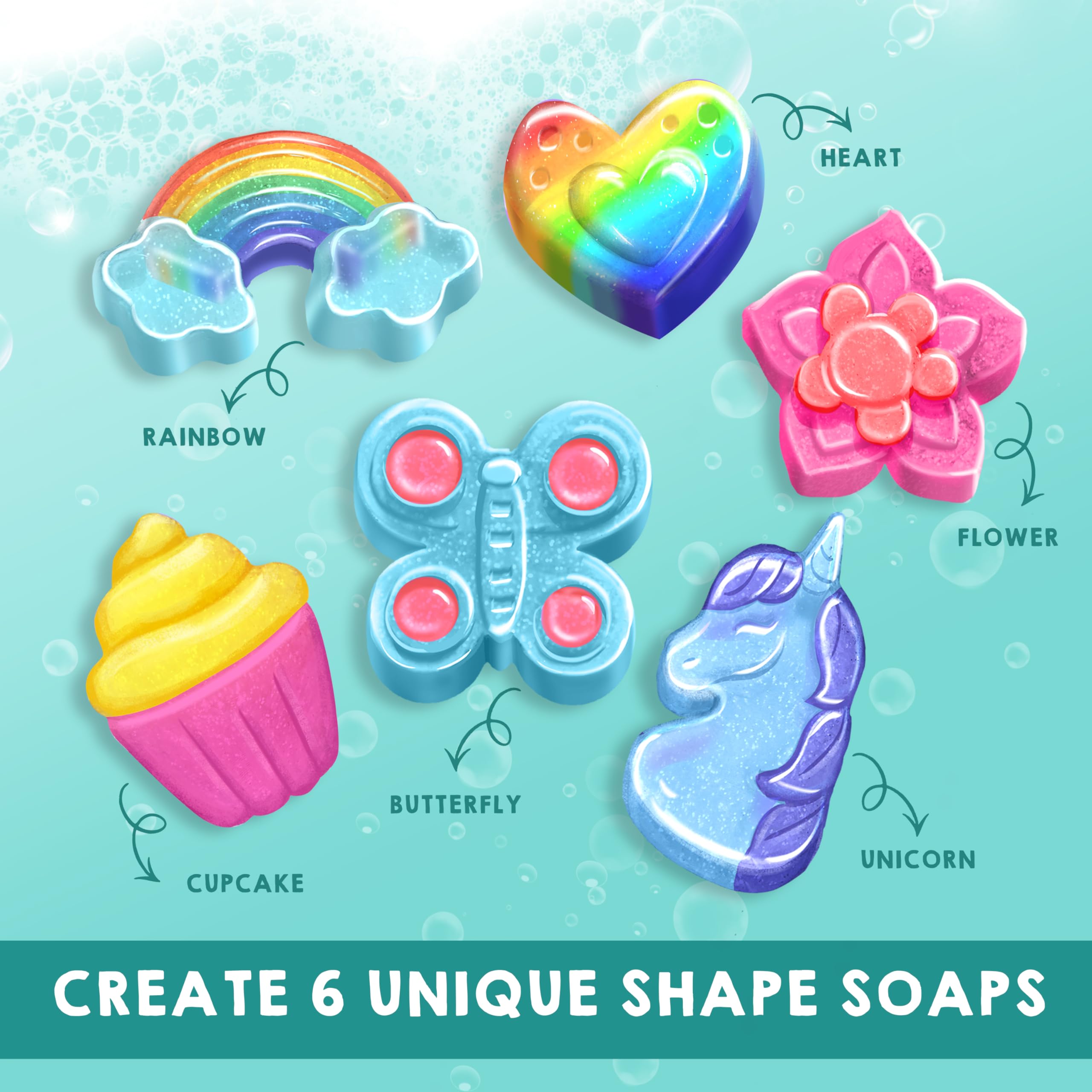 Klever Kits 2-in-1 DIY Bath Bomb & Soap Making Kit for Kids - STEM Science Spa Activity Set, Creative Gift for Toddlers & Children (Birthday Present) - Perfect for Home Science Experiments & Relaxing Bath Time Fun