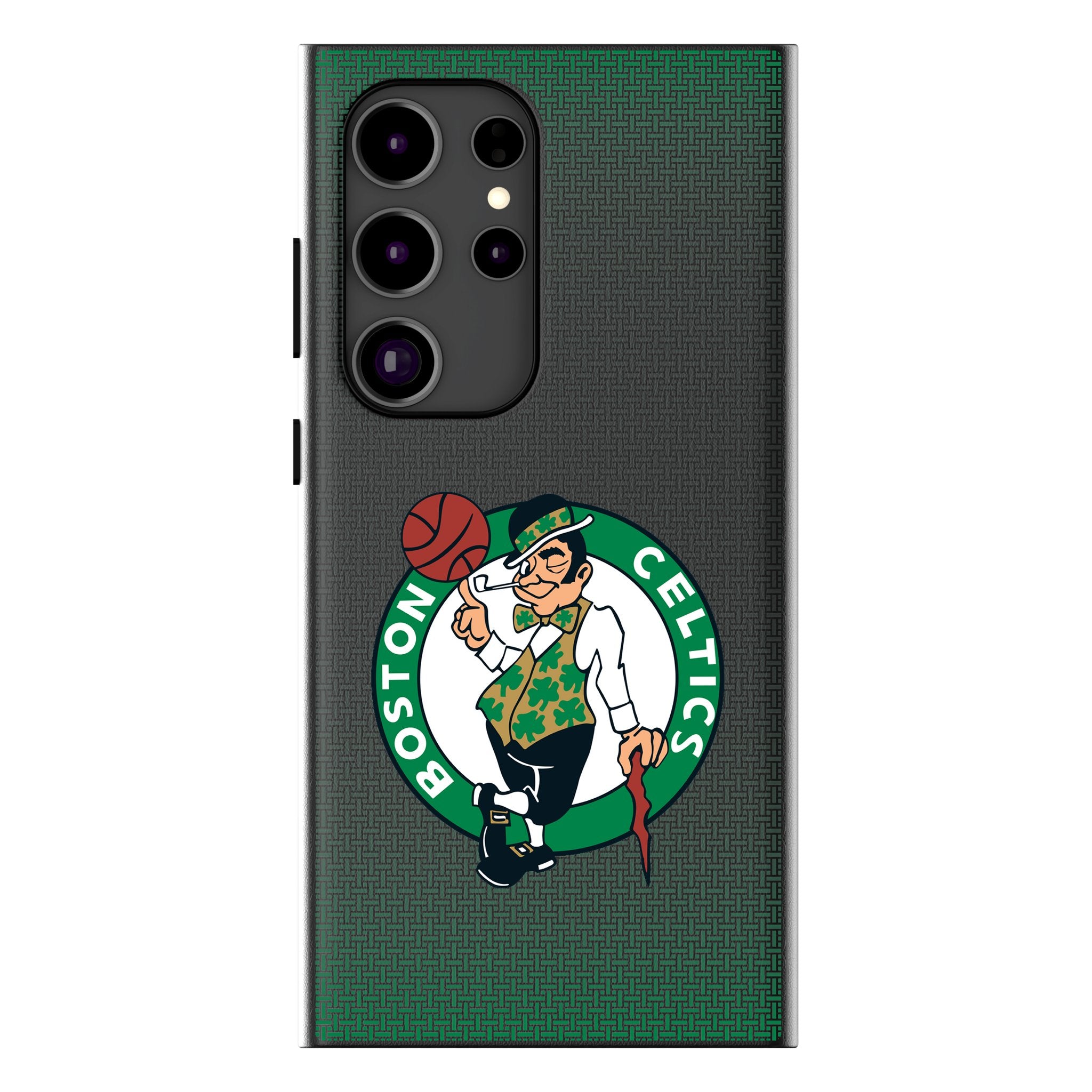 Boston Celtics MagSafe Compatible Phone Case for Samsung Galaxy - Durable Linen Cover for Sports Fans & Celtics Supporters - Perfect for Game Days & Everyday Use