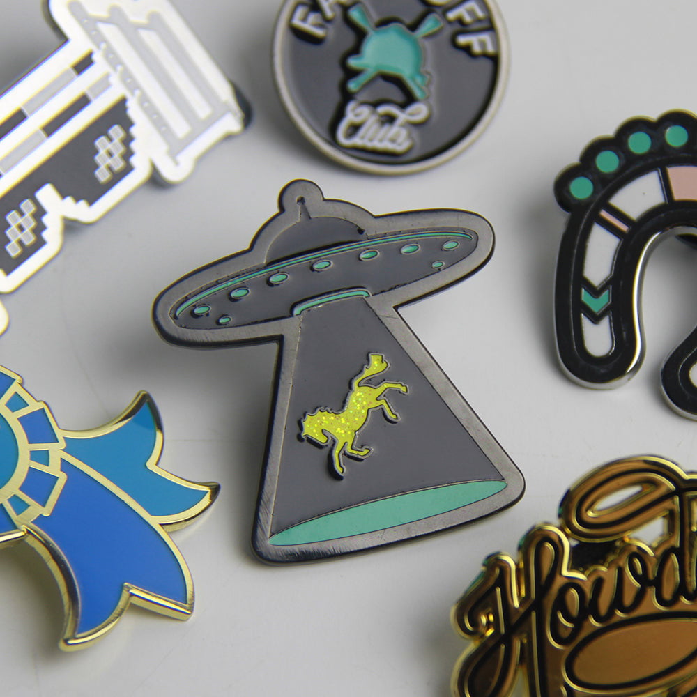 Abduction Pony Pin - Cute UFO Alien Horse Enamel Lapel Pin - Perfect for Backpacks, Jackets & Gifts for Sci-Fi Fans