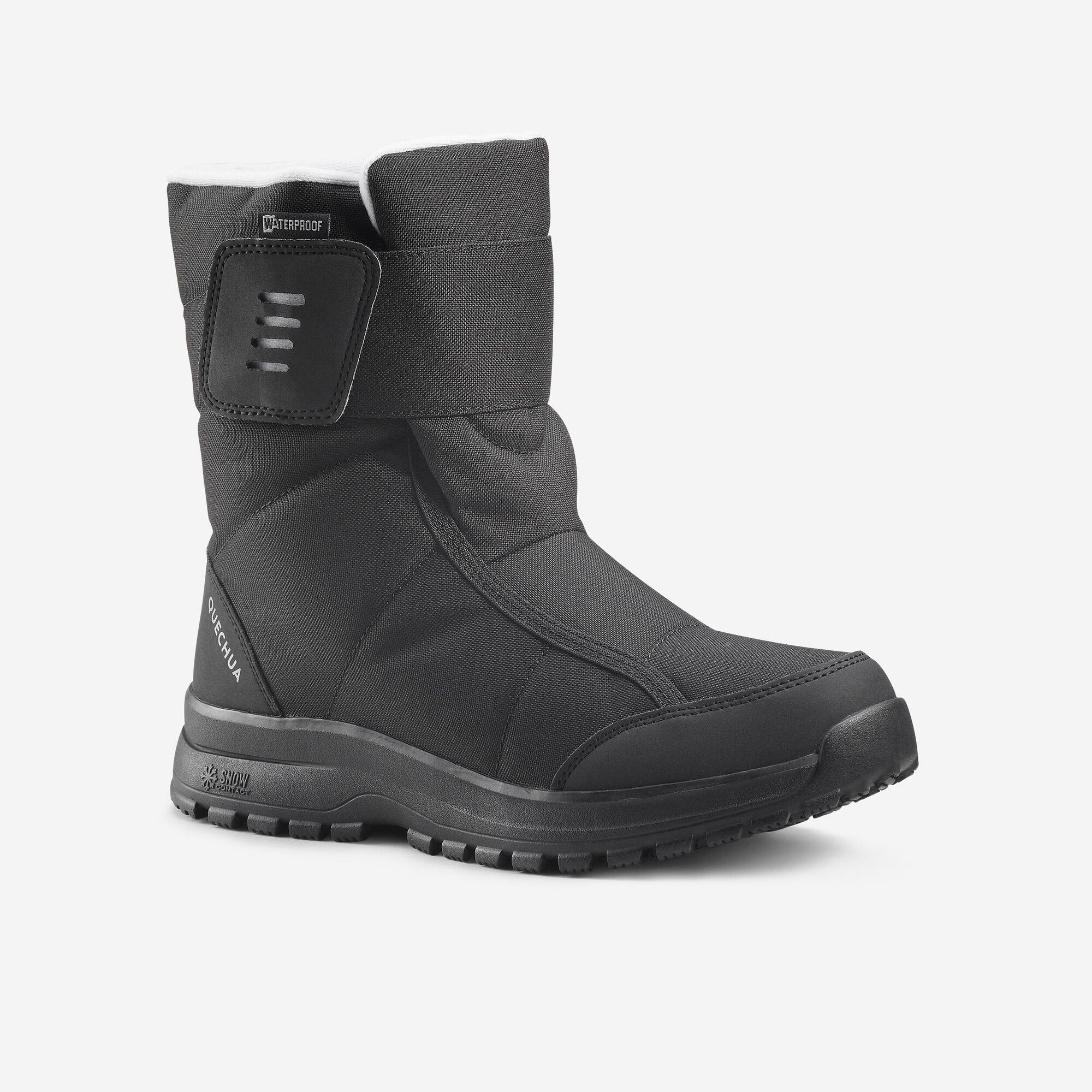 Quechua Women's SH100 X Warm Waterproof Mid Snow Boots - Winter Hiking, Snowshoeing & Cold Weather Outdoor Activities