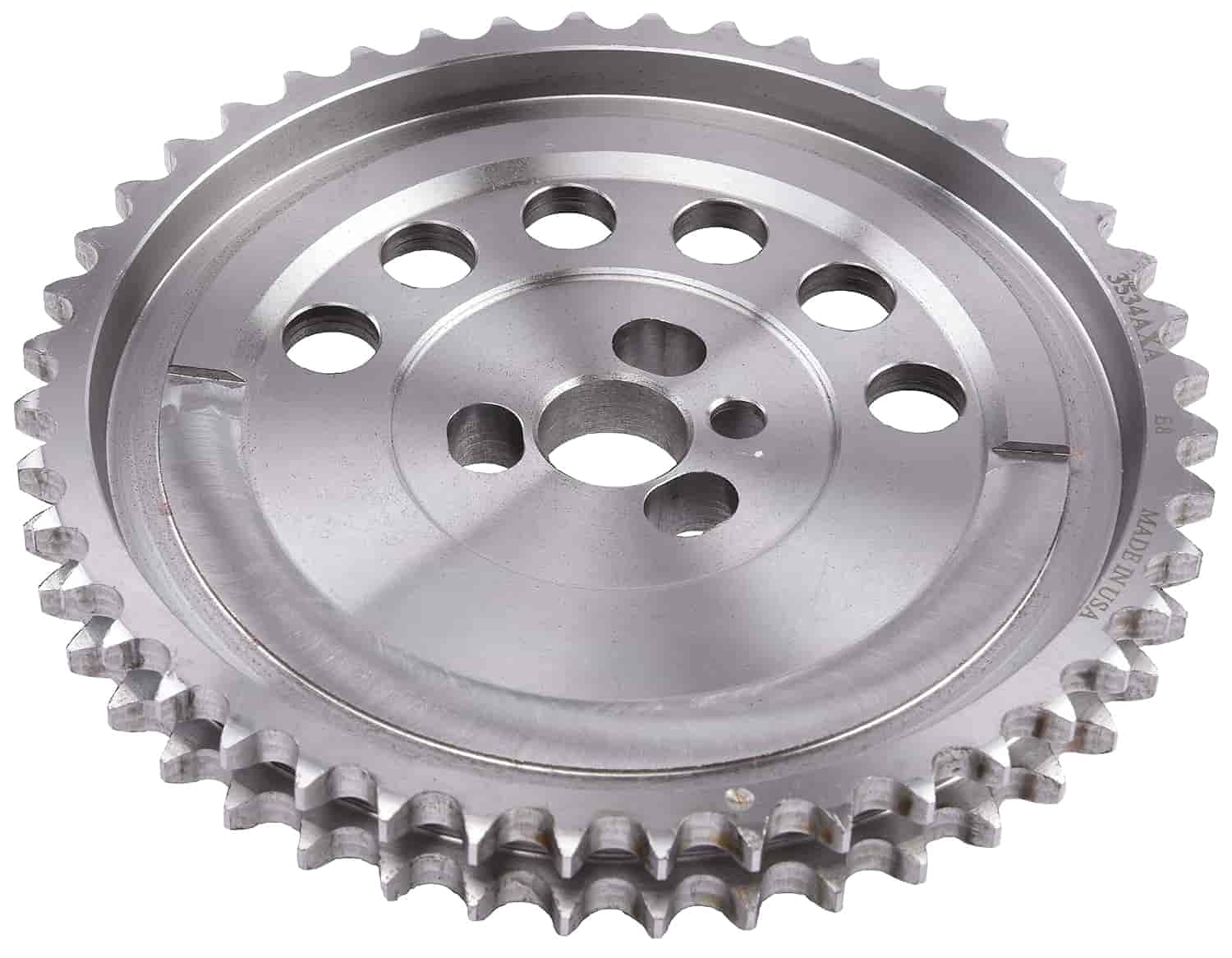 JEGS Double Roller Timing Chain Set for GM LS Series Engines - Adjustable Cam Timing - Compatible with 1 Position Sensor & 3-Bolt Cam Sprocket Design - Perfect for Performance Upgrades & Engine Rebuilds