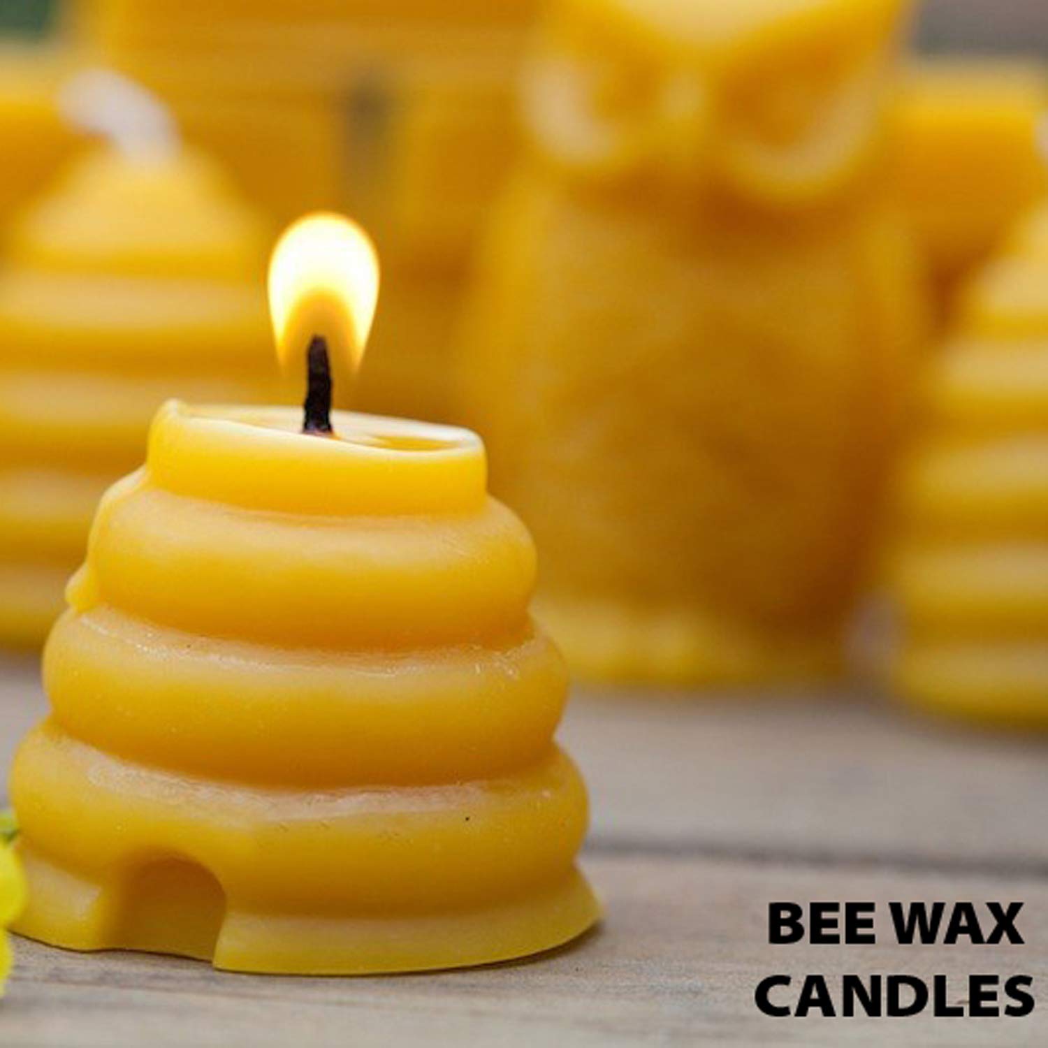 SCOTMEN 100% Natural Raw Beeswax - Cosmetic Grade for DIY Skin Care, Lotion, Candles & Wood Polish - 100g Cube Wax for Handmade Soap, Lip Balm & Home Crafts