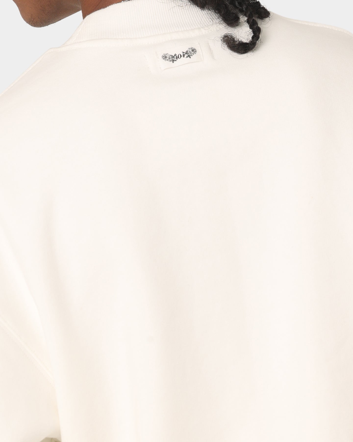 Premium 404 Mock Neck Sweater in Off White - Cozy Winter Pullover for Casual & Office Wear