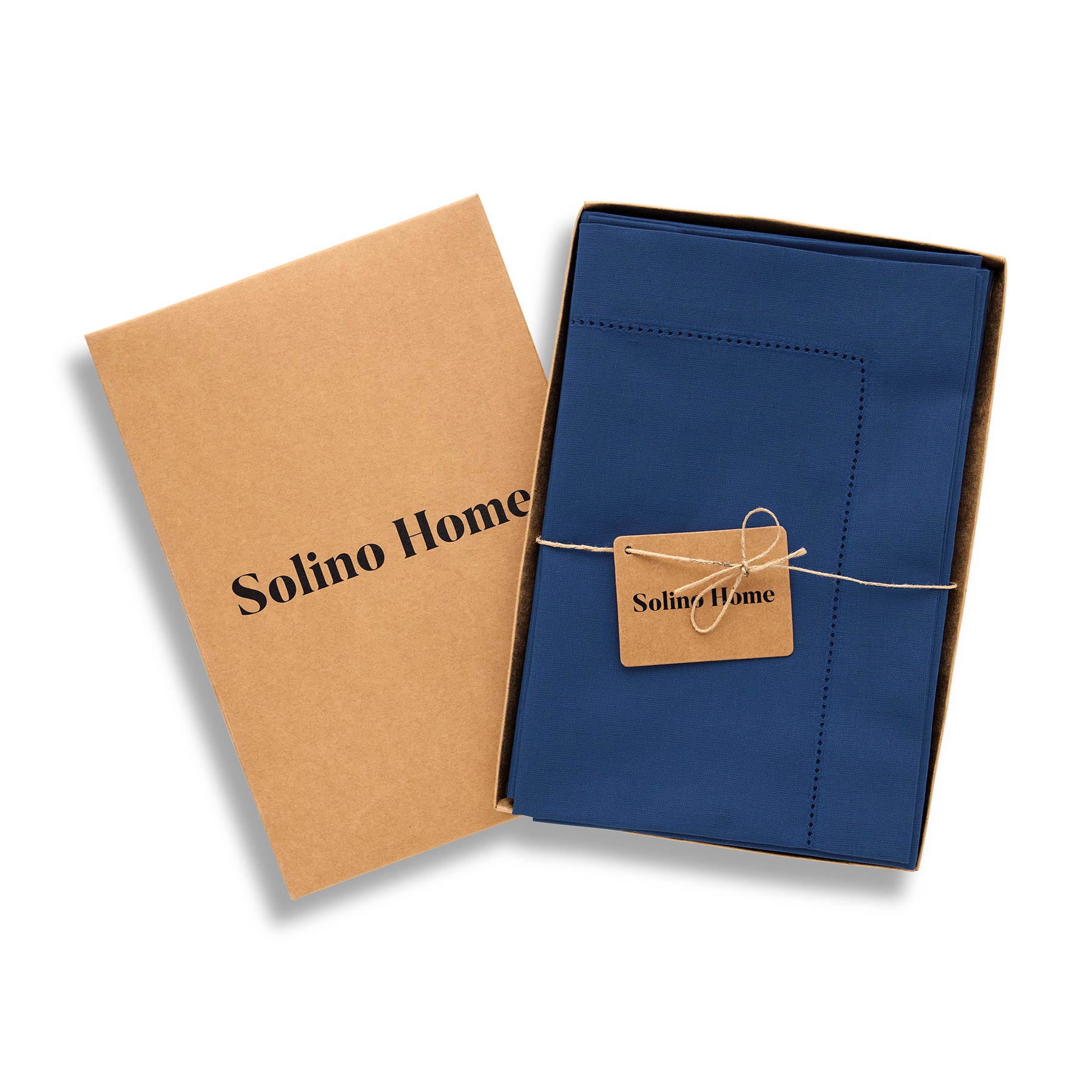 Premium Cotton Linen Hemstitch Napkins Set - 100% Natural Fabric Dinner Napkins for Formal Dining, Wedding, and Special Occasions - Elegant Table Decor for Restaurants and Home Entertaining