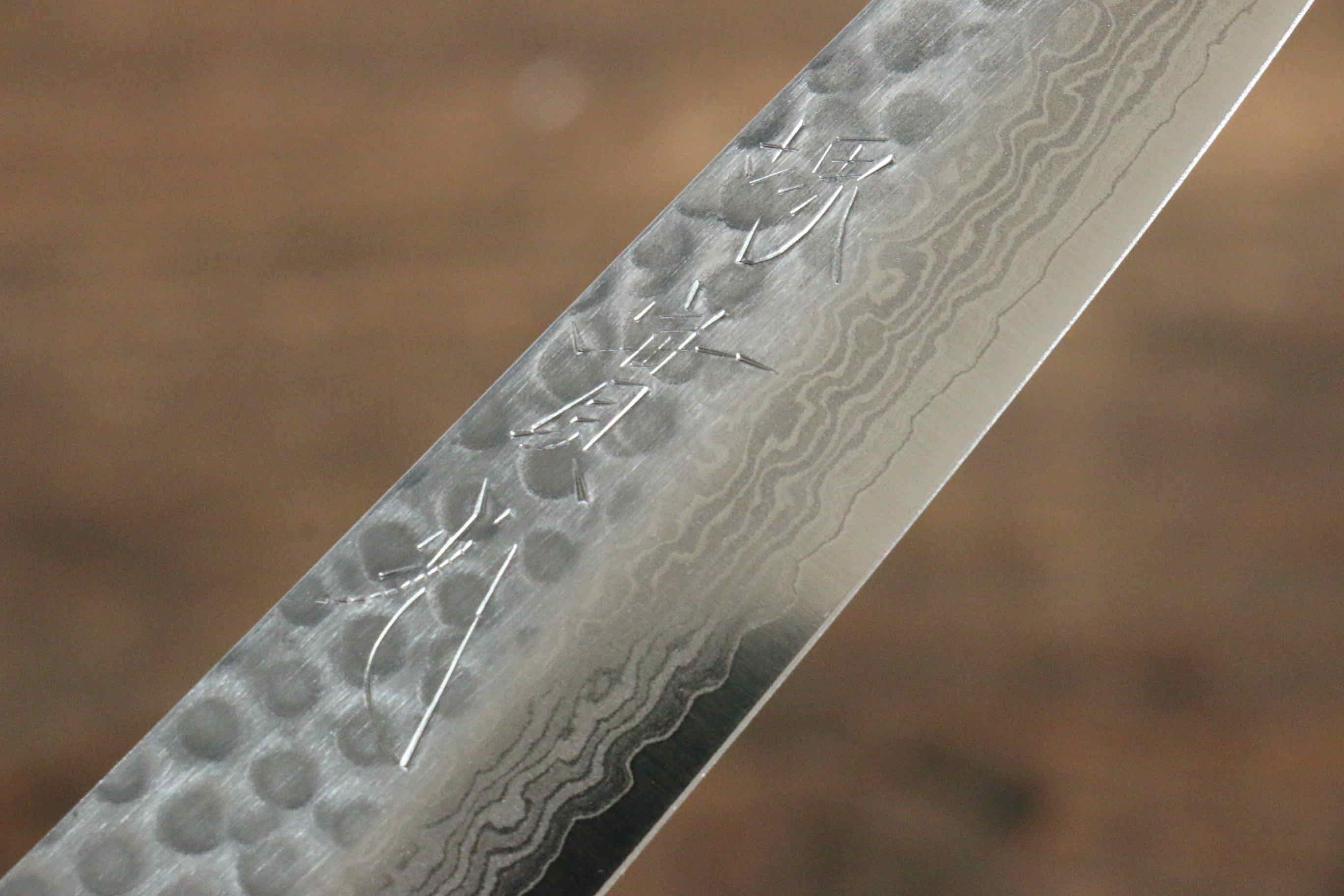 Jikko VG10 17-Layer Damascus Petty Utility Knife 135mm with Mahogany Handle - Perfect for Slicing, Peeling & Precision Kitchen Tasks