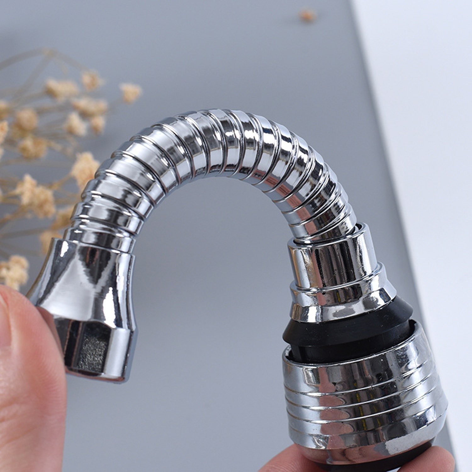 360° Swivel Kitchen Faucet Sprayer Replacement - Universal Threaded Attachment for Kitchen Sink & Laundry Sink (1-Pack) | Perfect for Washing Dishes, Cleaning Vegetables & Household Chores