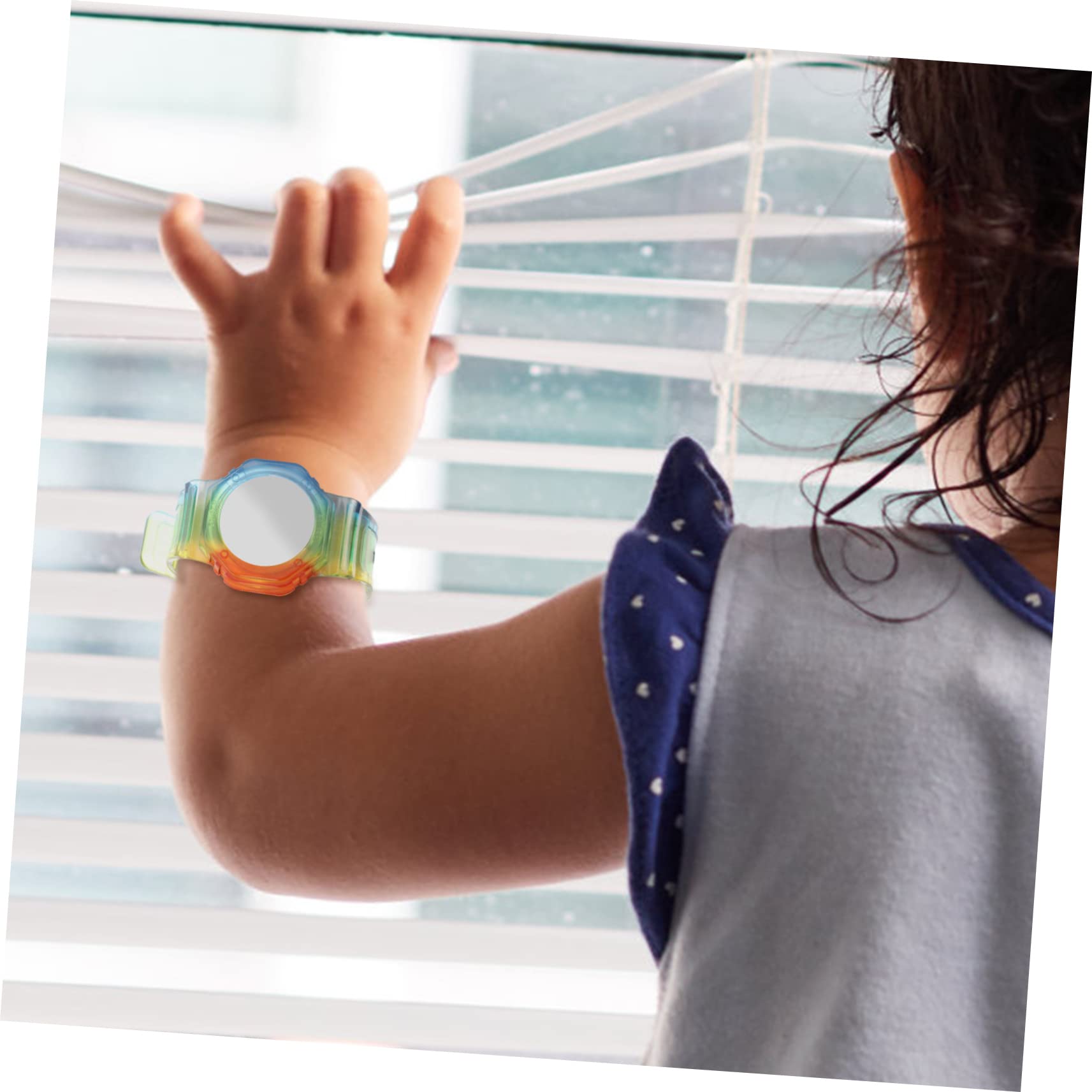 DOITOOL AirTag Wristband - Waterproof Anti-Lost Tracker Case for Apple AirTag, Compatible with Watch & Kid Bracelet, Durable Clear TPU Material (Perfect for Travel, Pets, Luggage & Key Tracking)
