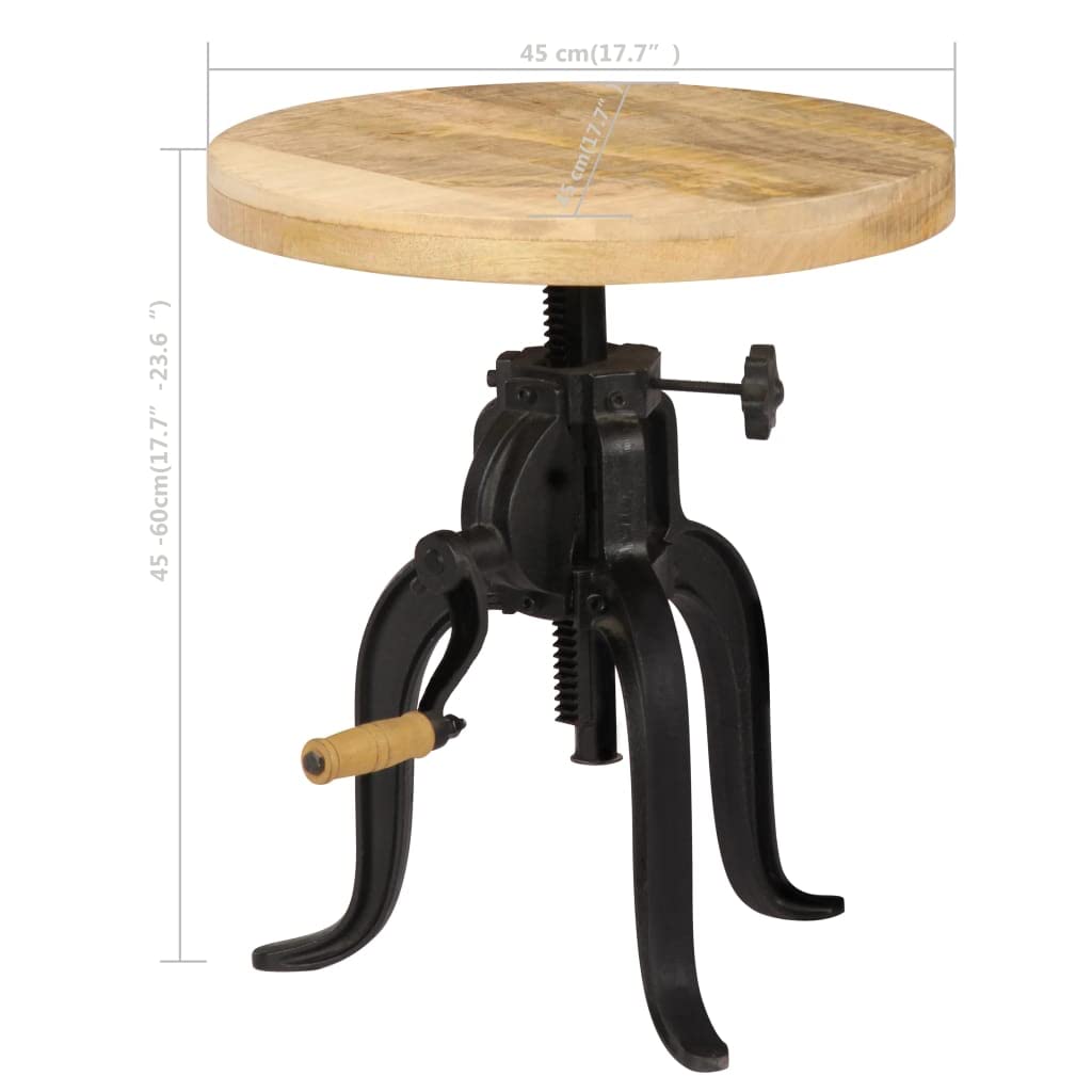 Round Side Table for Living Room & Bedroom - 17.7