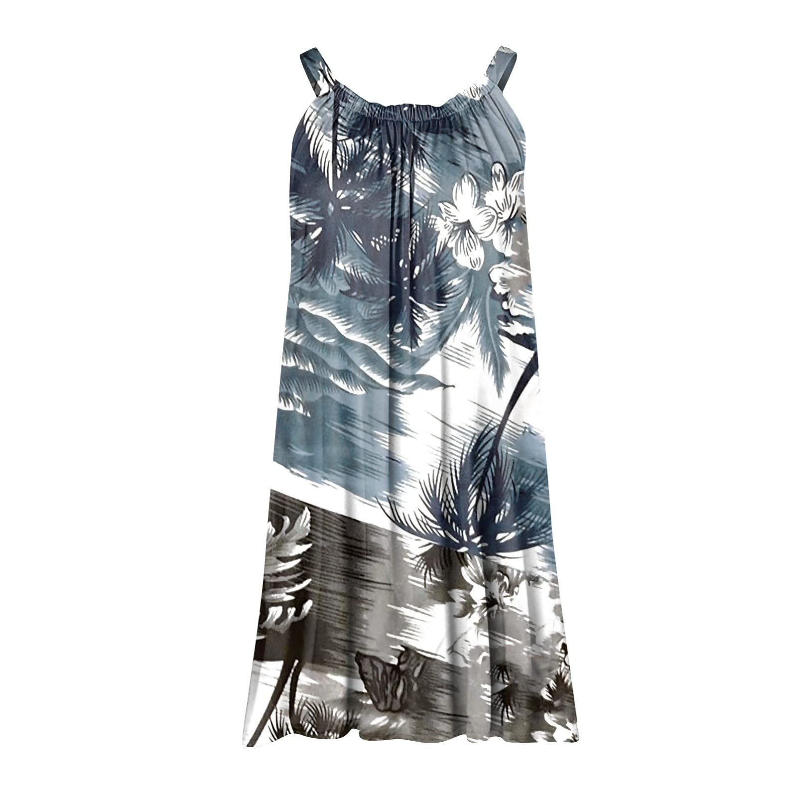 Sexy Women's Halter Sling Dress - Boho Printed Sleeveless Summer Beach Dress for Casual Wear & Elegant Occasions | Perfect for Vacations, Pool Parties and Date Nights
